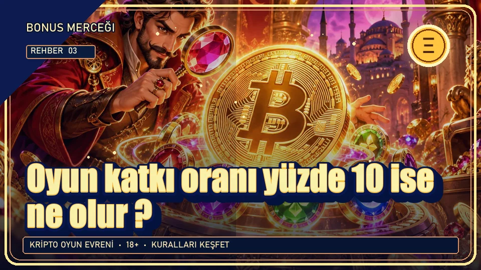 Oyun katkı oranı yüzde 10 ise ne olur? için kripto temalı oyun kapağı