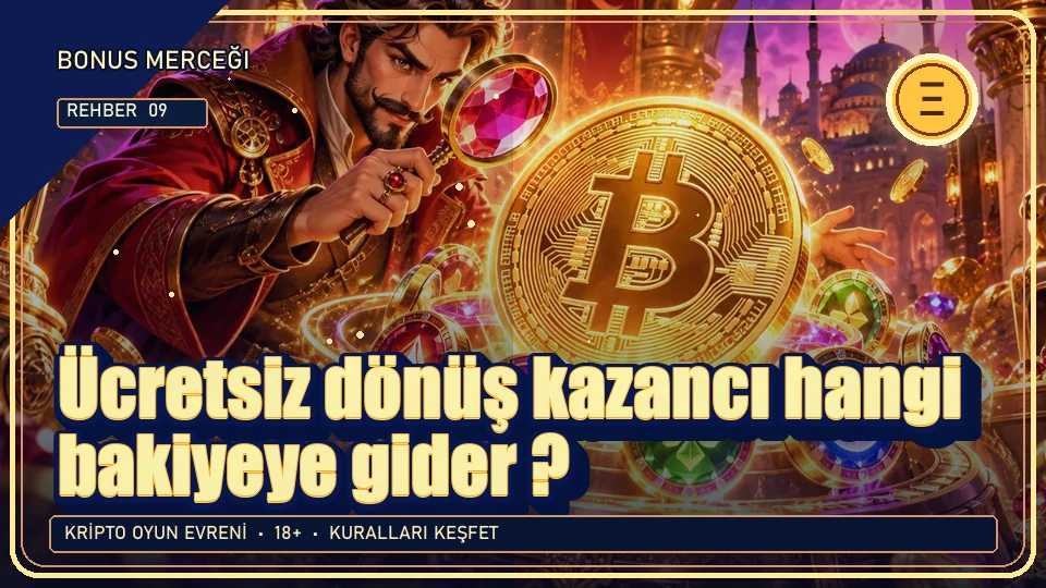 Ücretsiz dönüş kazancı hangi bakiyeye gider? için kripto temalı oyun kapağı