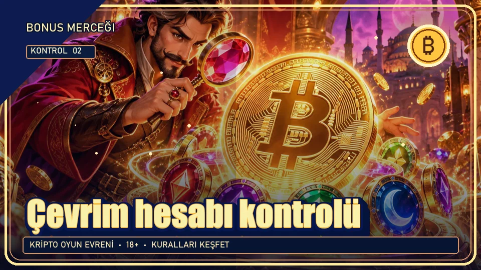Çevrim hesabı için kripto temalı kontrol görseli